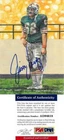 JIM LANGER SIGNED GOAL LINE ART CARD~PRO FOOTBALL HALL OF FAME~HOF AUTO~PSA/DNA
