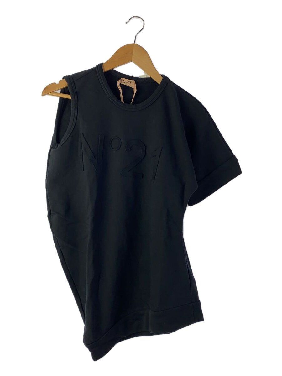 N21(numero ventuno)◆Tシャツ/40/コットン/GRY/無地/19sp-e091-4214/p19en2m e091421// N21 (numero ventuno t-shirt 40 cotton Black 19SW-E061-4211