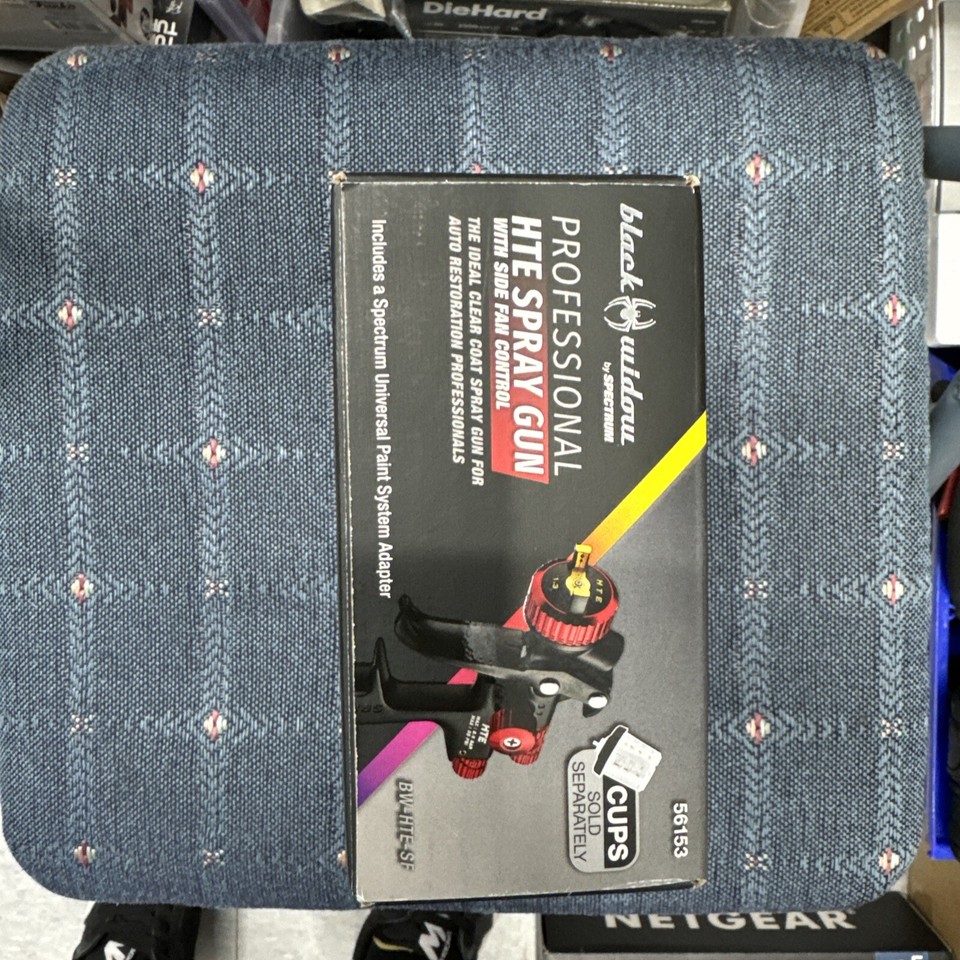 Black Widow by Spectrum HTE Spray Gun w/ Side Fan Control 56153 w