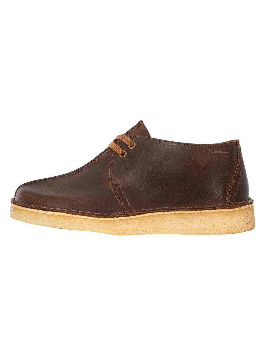 Brown top leather clarks
