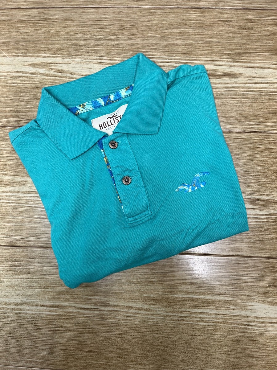 Camiseta Con Cuello Para Hombre Hollister Franela Casual Manga