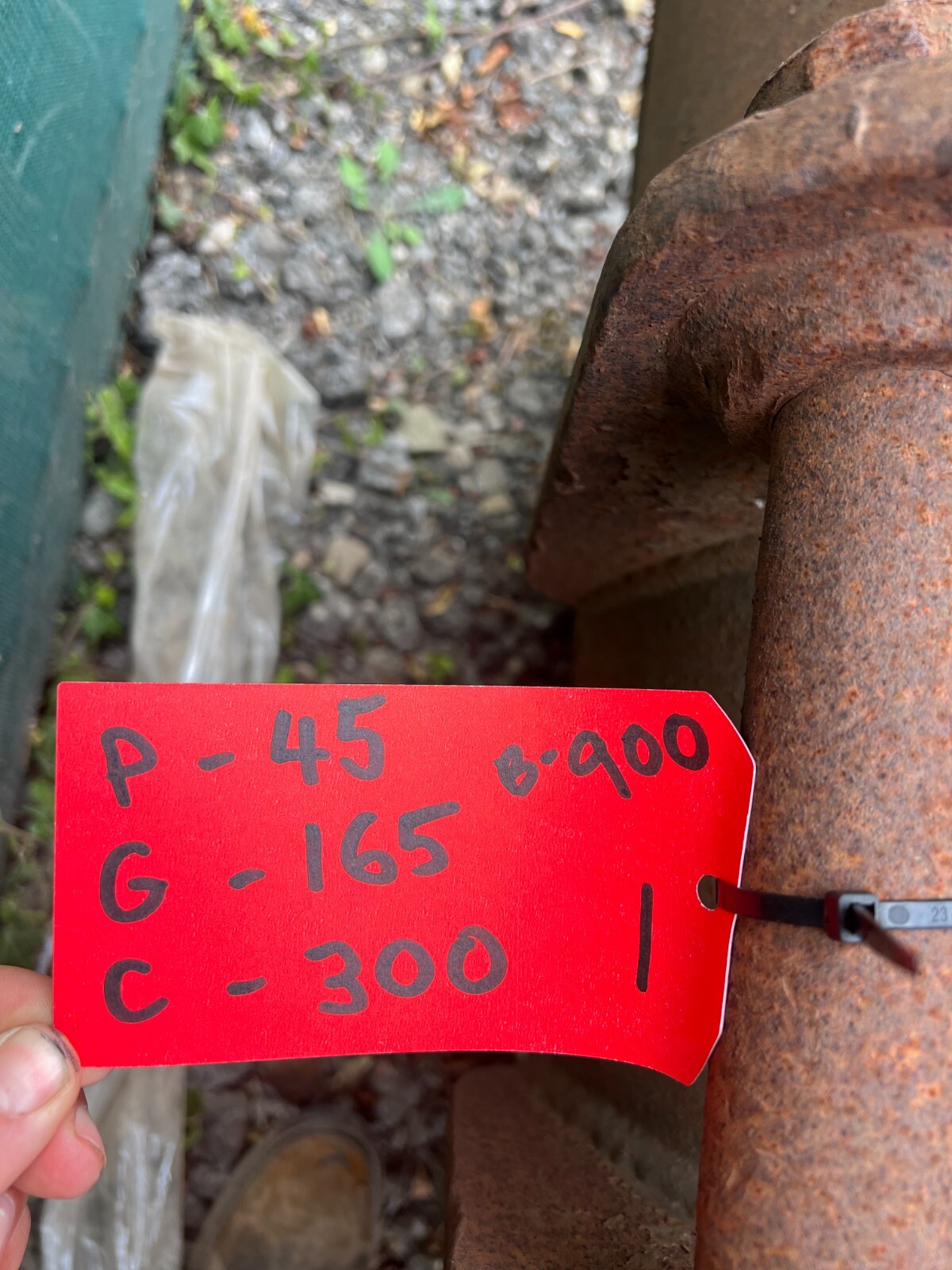 Digger Bucket 900mm 45mm Pin 165mm Dipper 300mm Centre Suit 68