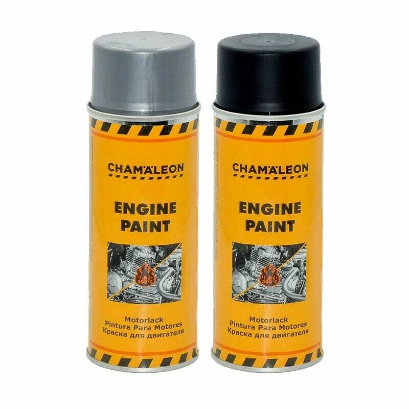 1K Thermolack Motorlack Silber Spray 400ml Hitzfester Hitzfest 600°C Chamäleon  - Bild 3 von 3