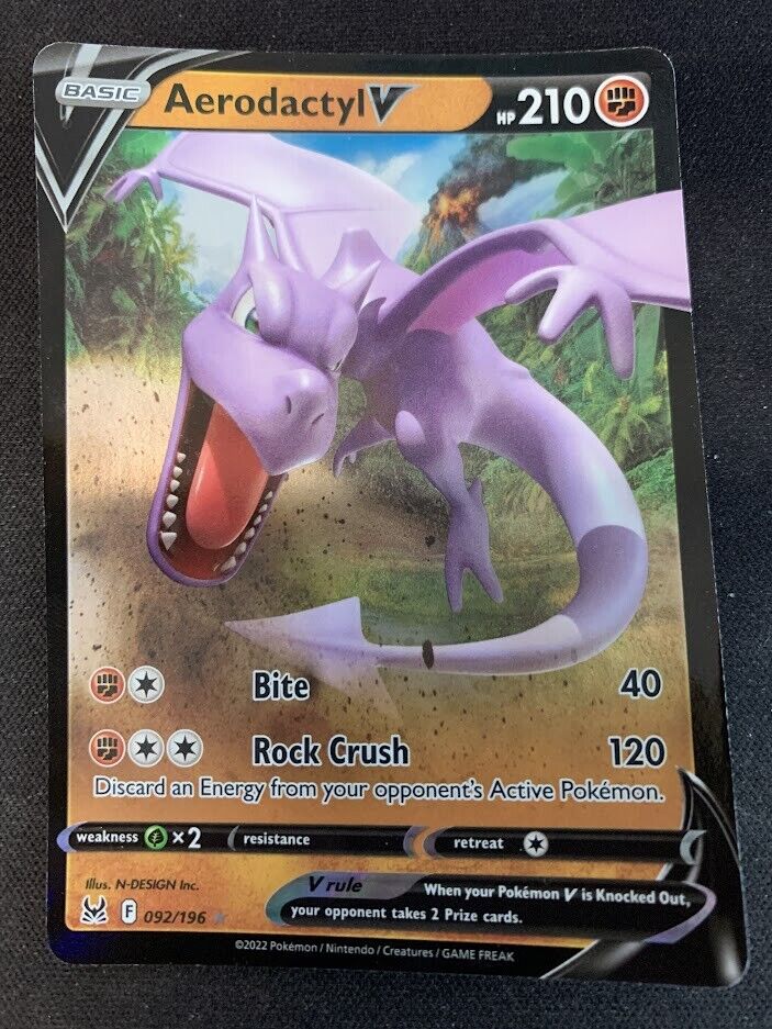 Aerodactyl V - 092/196 - Rare Holo V