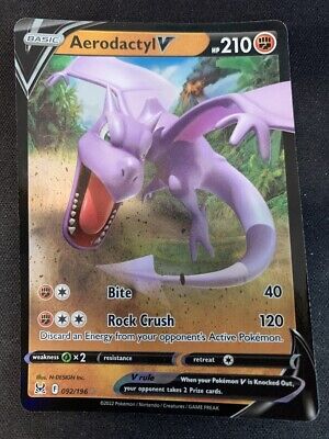 Pokemon - Aerodactyl V 092/196 - Lost Origin - Ultra Rare Holo