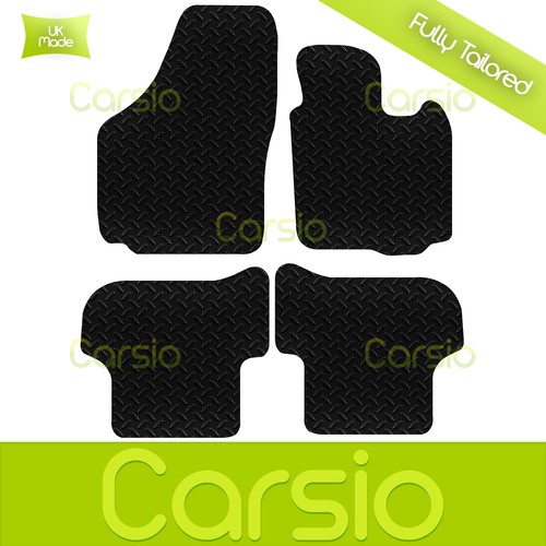 Black Fully Tailored Rubber Car Floor Mats For Skoda Yeti 2009