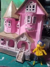 Big Coraline Pink Palace Coraline Doll House With DOLL
