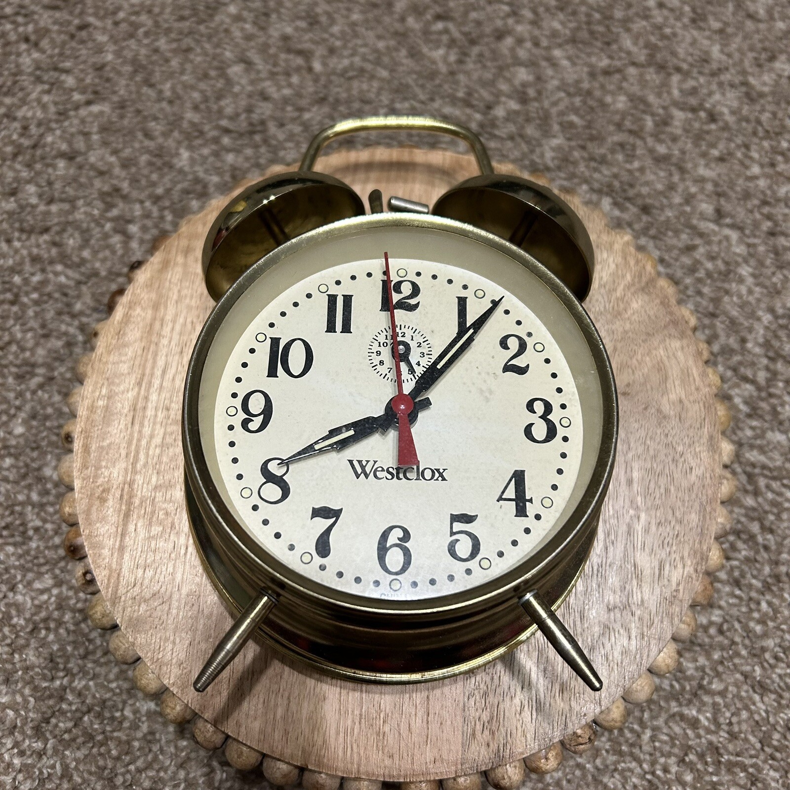 Vintage WESTCLOX Double Bell Alarm Clock