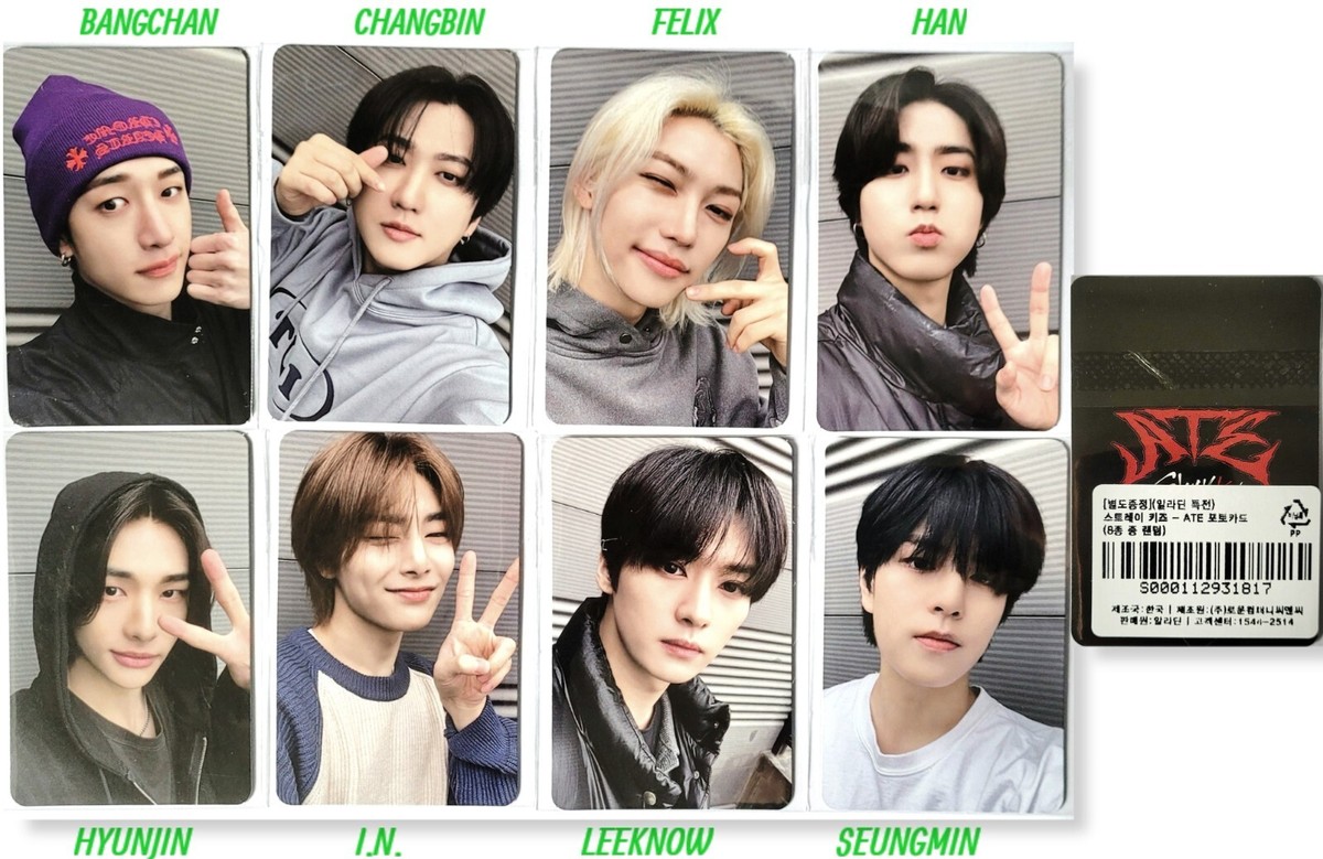 STRAY KIDS ATE OFFICIAL PHOTOCARD -ALADIN -APPLE -JYP -SOUNDWAVE