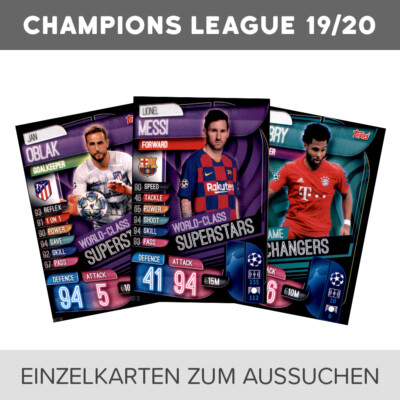 Topps Champions League 2019/20 - Trading Cards SS-TK zum aussuchen
