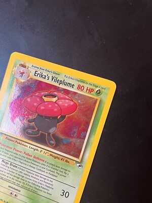 SEE PICTURES Erika's Vileplume 5/132 Gym Heroes Holo Unlimited NM