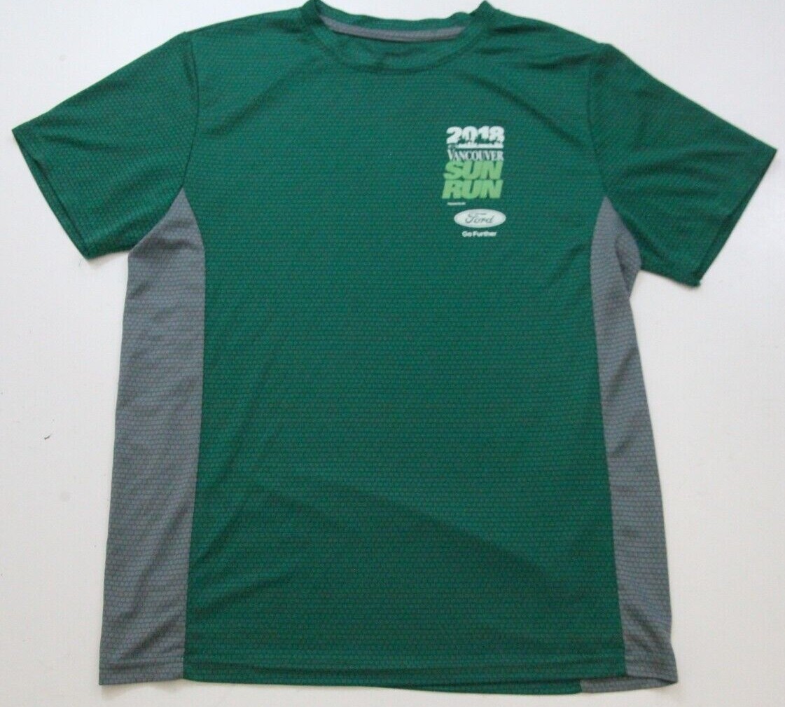 Medium Vancouver Sun Run Green Adult Tee T-Shirt Top Short Sleeve