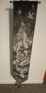 WILLOW TREE TAPESTRY WALL HANGING 40 INCHES LONG 10.5" WIDE