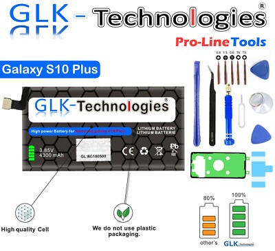 GLK-TECHNOLOGIES Akku für Samsung Galaxy S10 Plus S10+ SM-G975F EB-BG975ABU  PRO