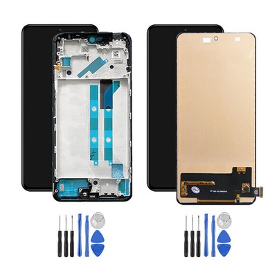For xiaomi note 11 pro /Max LCD Display Touch Screen Digitizer Frame Replacement