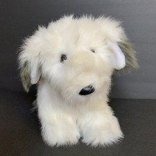 VTG Dakin Realistic Old English Sheepdog White Gray Soft Classic Stuffed Animal