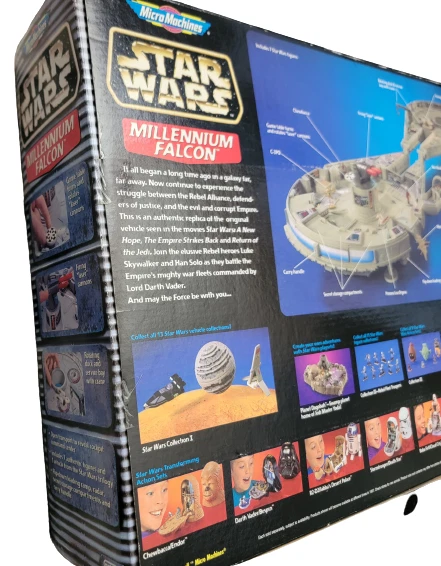 Micro Máquinas Star Wars Millennium Falcon Original 1995 De Colección Vehículo Nuevo en Caja ¡Galoob! Foto 3 de 4