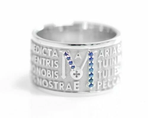 Anelli di lusso in argento con pietra principale zaffiro