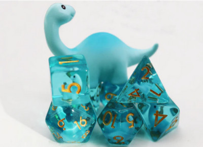 FBG2363 - Brontosaurus RPG Dice Set (7) (Foam Brain Games)
