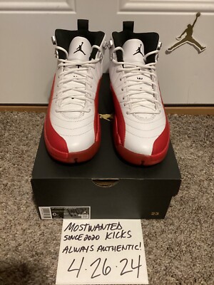DS 2023 Nike Air Jordan Retro 12 Cherry 🍒 GS Sz 6Y | eBay