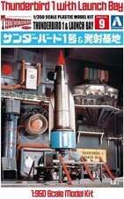 1:350 Thunderbird 1 with Launch Bay scale mode1 kit by Aoshima Gerry Anderson