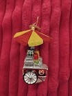 Papyrus Hand blown Hot Dog Cart Glass Ornament Nwt