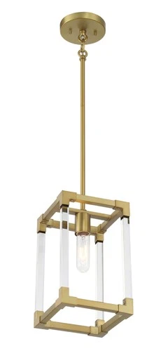 Minka Lavery 1456 Oro District 1 Light 7"W Vantage Mini Pendant - Brass - Picture 3 of 10