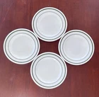 Vintage Corning Pyrex Double Green Stripe  Restaurant Ware 5 1/2" Plates