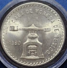 A Vintage Gem Uncirculated 1980 Casa De Moneda Mexico 1oz Onza Plata Pura Coin