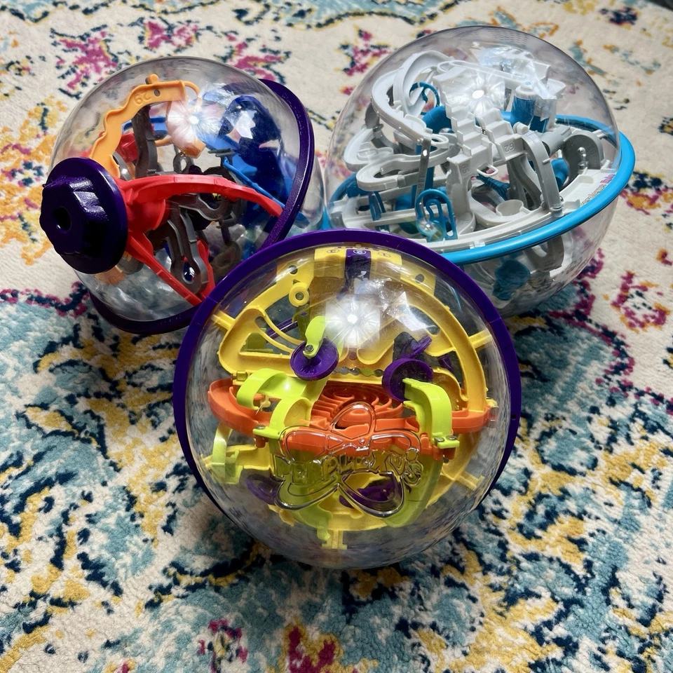 Perplexus Rookie Twist Epic 3D Maze Puzzle Ball Lot of 3 Brain Teaser Games Toy - Image 2 of 4