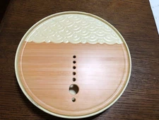 Plastic Dry Ice Tray Restaurant Tableware Imitation Wood Grain serving Platter