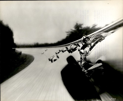 CGE47 Original Foto JAMES GARNER 1966 "GRAND PRIX" SCHAUSPIELER KÜNSTLERISCHE RENNSZENE
