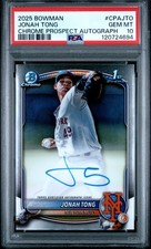 2025 Bowman Chrome Prospect Autographs #CPAJTO Jonah Tong PSA 10