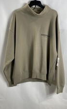 Essentials Fear of God Men's Relaxed Mock Neck Sweatshirt Moss NWT Size L