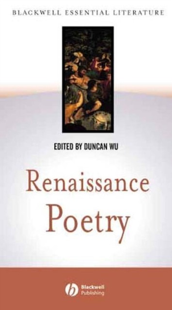 Renaissance Poetry by Duncan Wu PAPERBACK 9780631230106