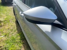 Skoda Superb 2018 driver side wing mirror heated silver LA7W