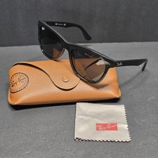 Ray-Ban Sunglasses Shades RB4184 601/71 54-17 145 3N Black Made in Italy Scratch