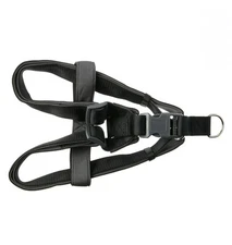 Vibrant Life Padded Comfort Step-In Dog Harness, Chest 32-42", Black & Grey, XL