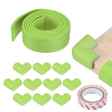 6.5 ft x 3.15 Inch Edge Corner Protector with 10 Corners, Grass Green