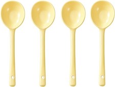 4PCS Asian Ceric Soup Spoon, with Long Handle Easy to Hold, for Japanese