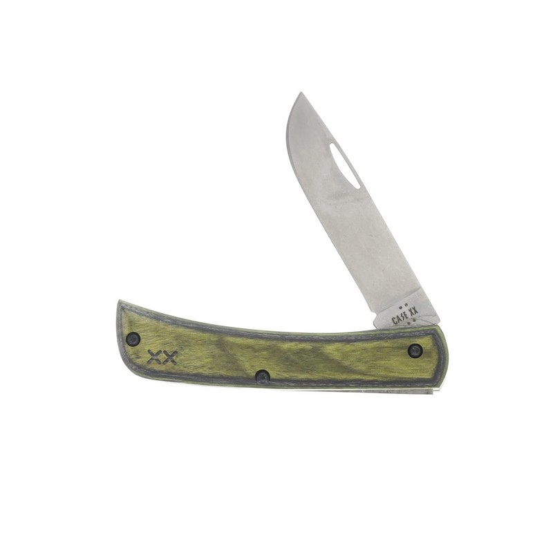 NIB Case Green/Black Crossroads Sod Buster  Jr XR7137 Folding Pocketknife-66383