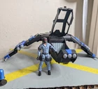 Custom Painted - Joytoy/G.I. Joe/Chap Mei - Single Pilot Fighter Drone Blue 1:18