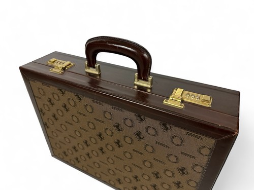 FERRARI ITALSTYLE CLOTH LEATHER CAVALLINO PRINT BRIEFCASE | SUITCASE | LUGGAGE - Picture 5 of 14