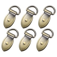 6Er-Set Metall-Taschenclips FüR Seitenbefestigung D-Ring [Antik Bronze]