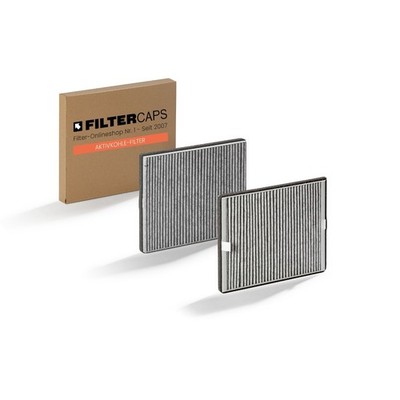 Aktivkohlefilter DKF 15-P, Ersatz von FILTERCAPS, passend für Miele-Geräte