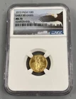 2015 US 1/10th ozt Gold $5 Eagle Coin NGC MS70 Early Releases L25159