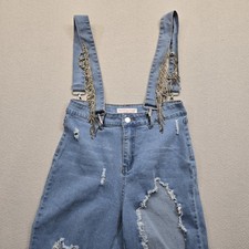 Hot Delicious Blue Jean Overalls Women's Sz M