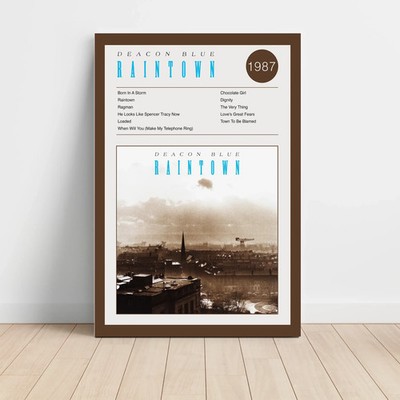 Deacon Blue   Raintown Fine Art Album Poster