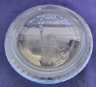 Tiara Indiana Glass Ice Blue Statue of Liberty Commemorative 8" Collector Plate — photo 4