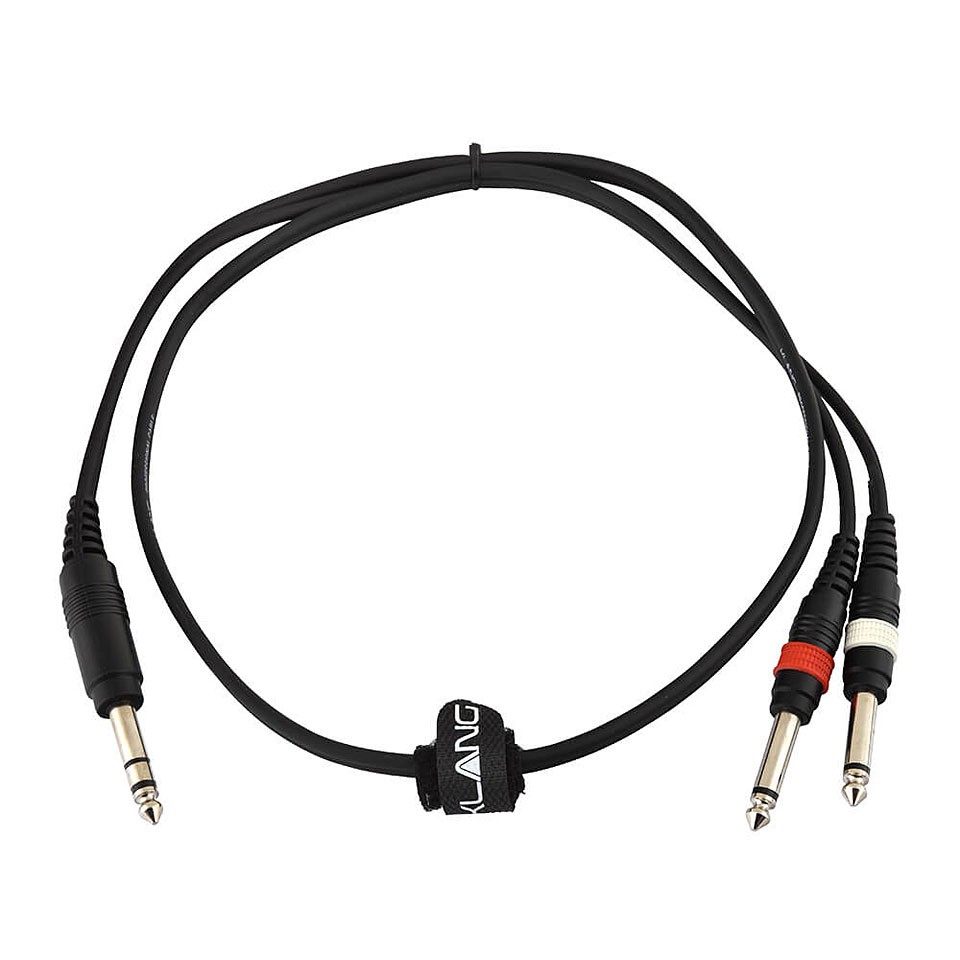 Штекер Y-Kabel Klang Jack stereo - 2x штекер jack 1 м Кабель NEU